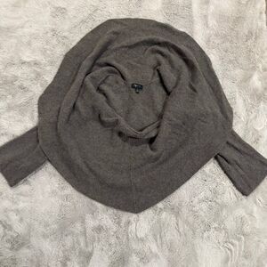 Aqua Cashmere‎ 100% Open Dark Gray Cardigan Women Size Small Minimalist Warm